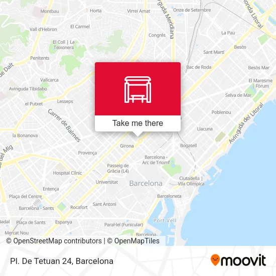 mapa Pl. De Tetuan 24