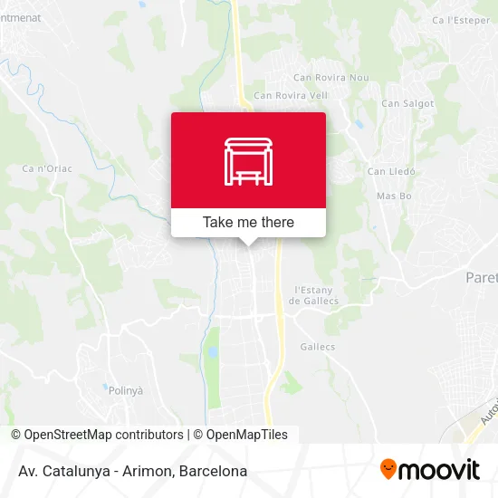 Av. Catalunya - Arimon map