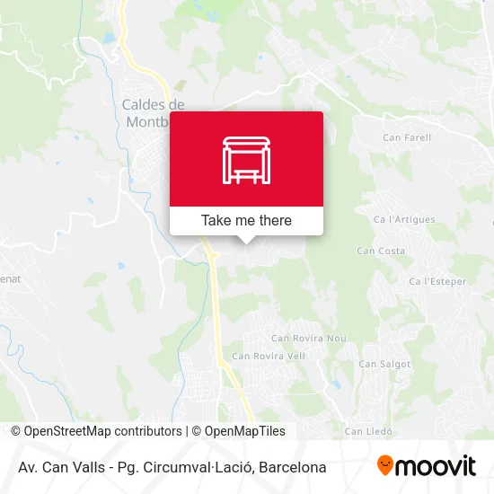 Av. Can Valls - Pg. Circumval·Lació map