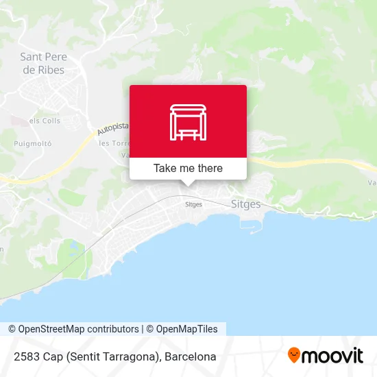 2583 Cap (Sentit Tarragona) map