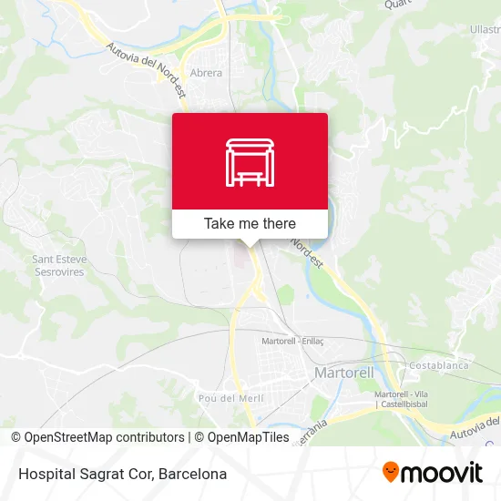 Hospital Sagrat Cor map