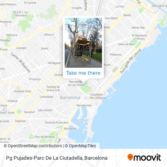 Pg Pujades-Parc De La Ciutadella map