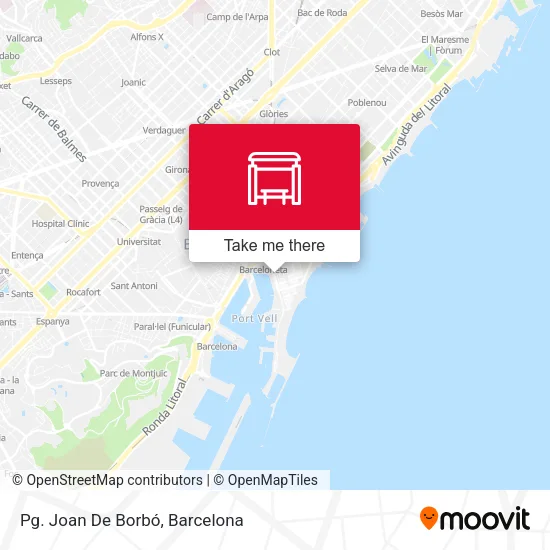 Pg. Joan De Borbó map