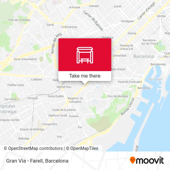 Gran Via - Farell map