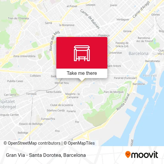 Gran Via - Santa Dorotea map