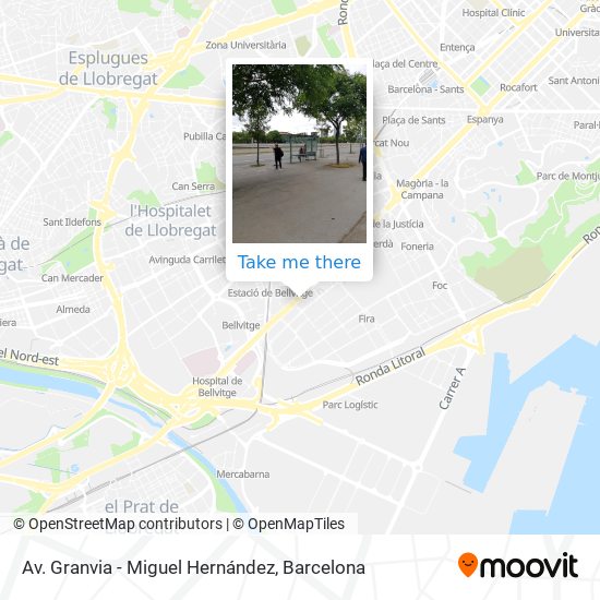 Av. Granvia - Miguel Hernández map