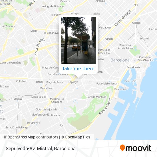 Sepúlveda-Av. Mistral map