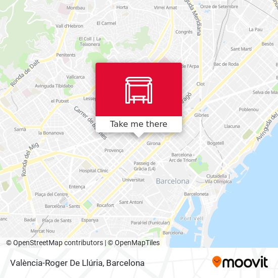 València-Roger De Llúria map