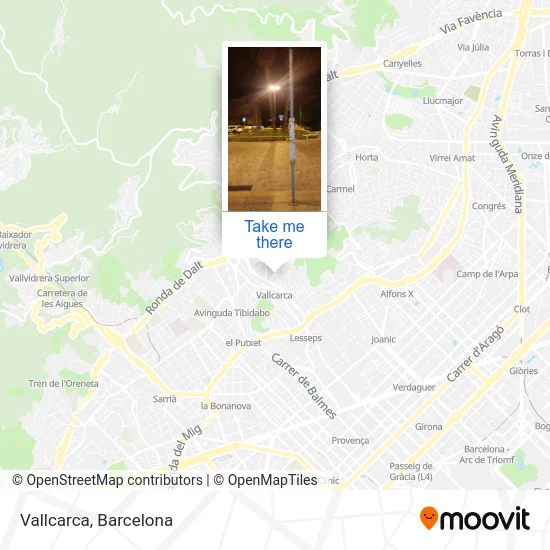Vallcarca map