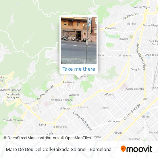 Mare De Déu Del Coll-Baixada Solanell map