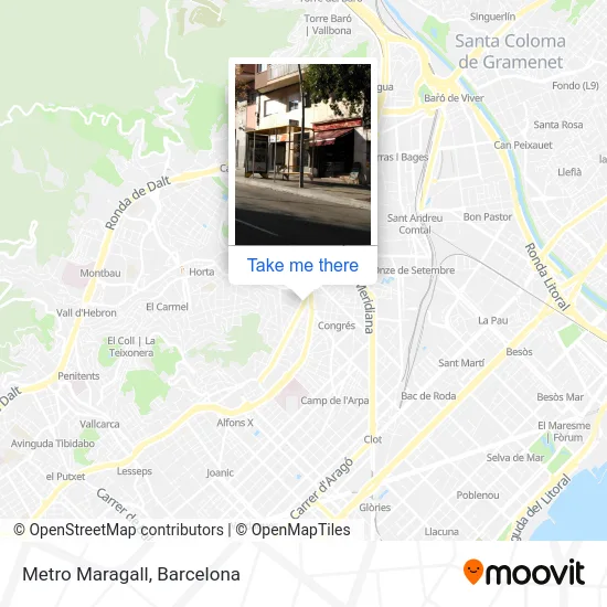 Metro Maragall map