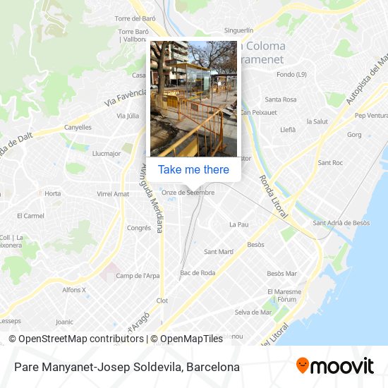 Pare Manyanet-Josep Soldevila map