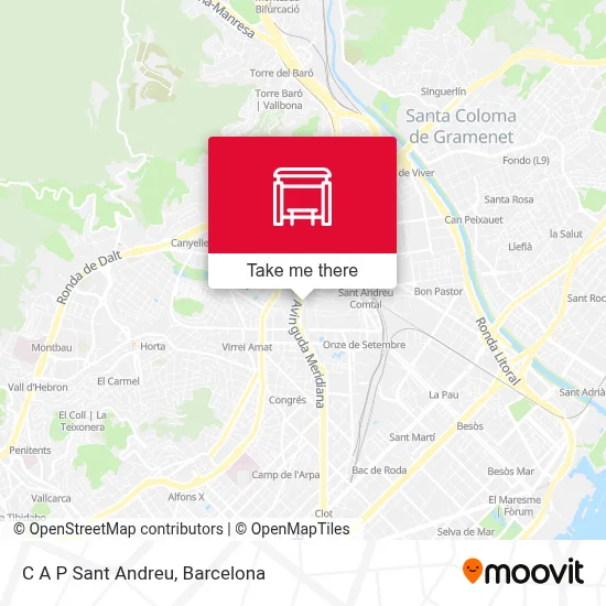 C A P Sant Andreu map