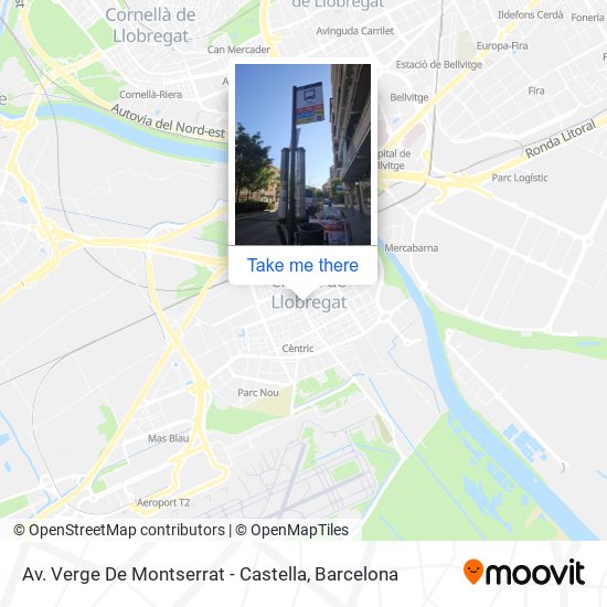 Av. Verge De Montserrat - Castella map