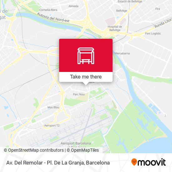 mapa Av. Del Remolar - Pl. De La Granja