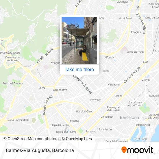 Balmes-Via Augusta map