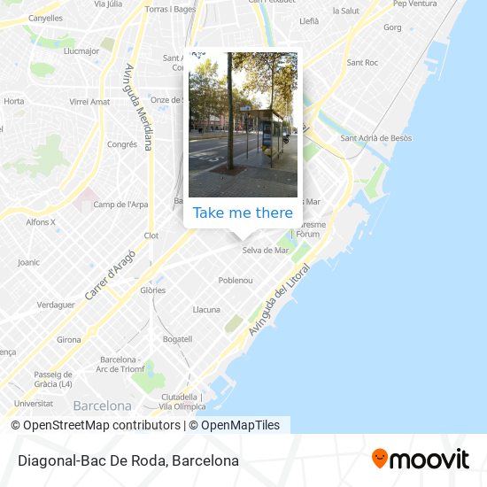 mapa Diagonal-Bac De Roda