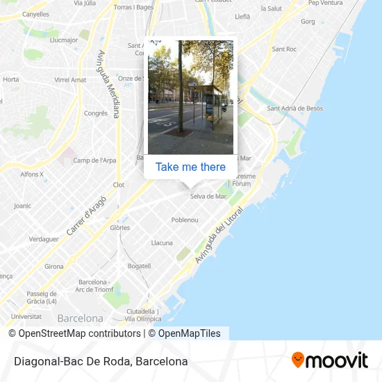 Diagonal-Bac De Roda map