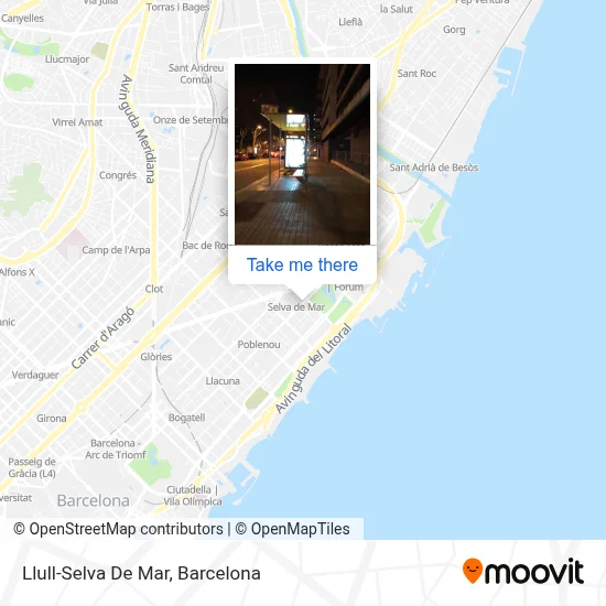 Llull-Selva De Mar map