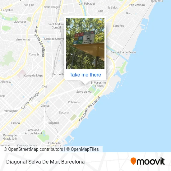 Diagonal-Selva De Mar map