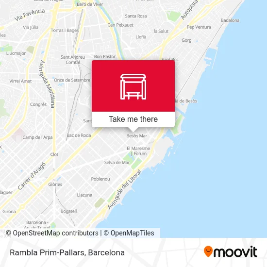 Rambla Prim-Pallars map