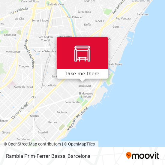 Rambla Prim-Ferrer Bassa map