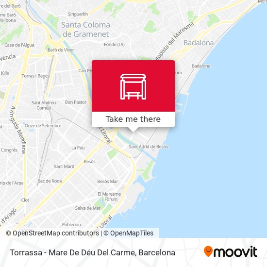 Torrassa - Mare De Déu Del Carme map