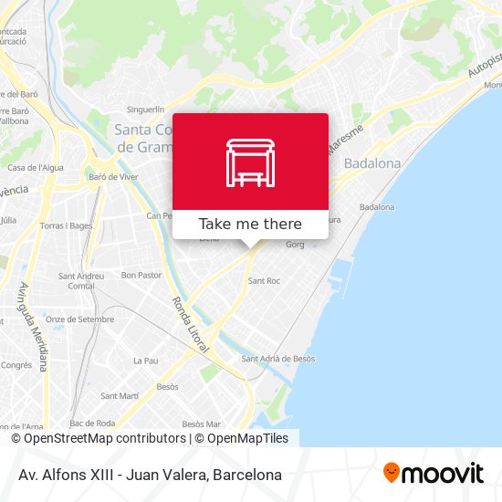Av. Alfons XIII - Juan Valera map