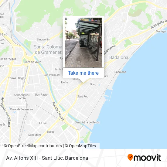 Av. Alfons XIII - Sant Lluc map