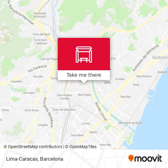 mapa Lima-Caracas