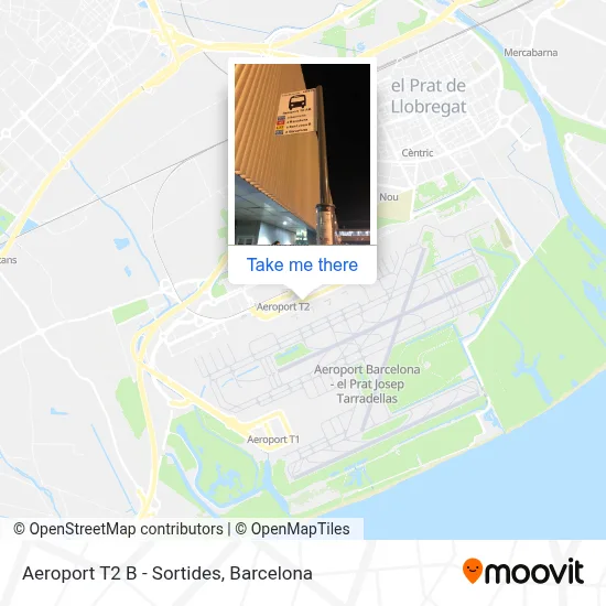 Aeroport T2 B - Sortides map