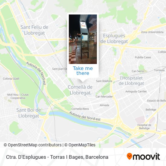 Ctra. D'Esplugues - Torras I Bages map