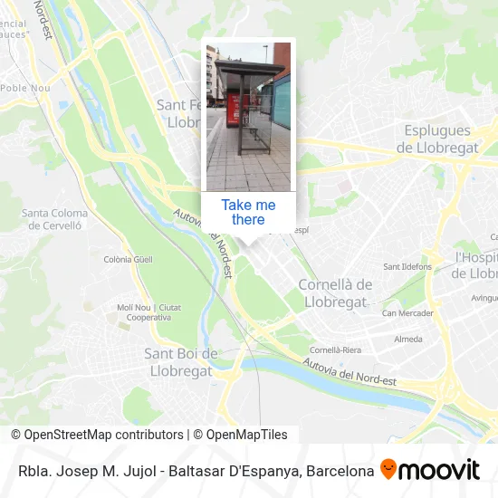 Rbla. Josep M. Jujol - Baltasar D'Espanya map