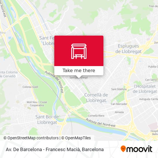 Av. De Barcelona - Francesc Macià map