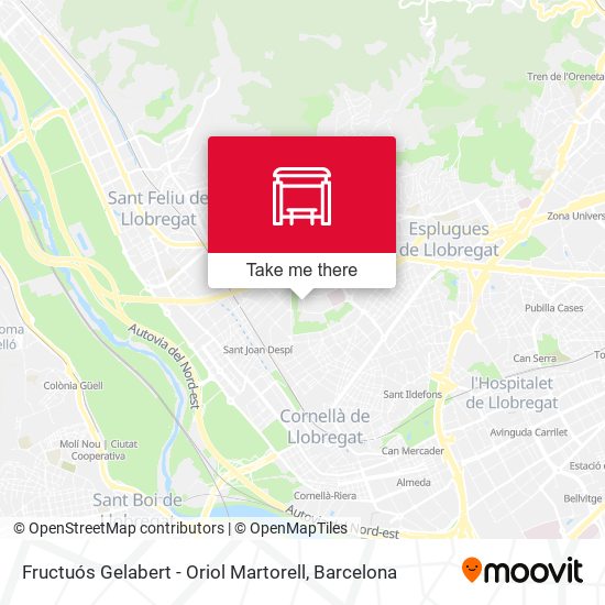 Fructuós Gelabert - Oriol Martorell map