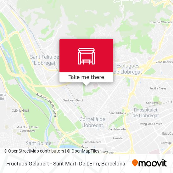 Fructuós Gelabert - Sant Martí De L'Erm map