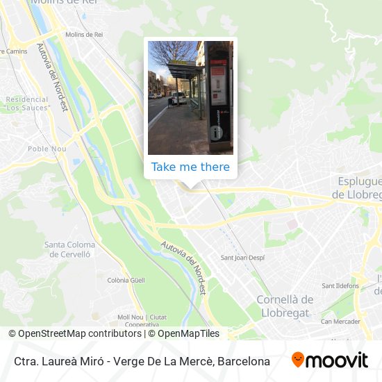 Ctra. Laureà Miró - Verge De La Mercè map