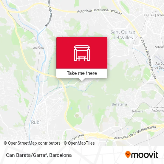Can Barata/Garraf map