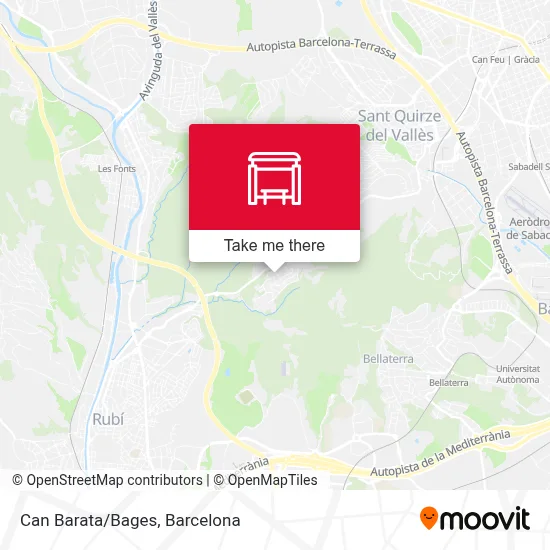Can Barata/Bages map