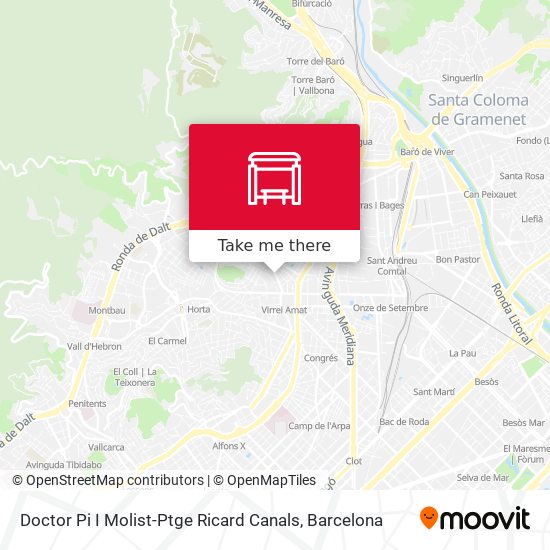 Doctor Pi I Molist-Ptge Ricard Canals map