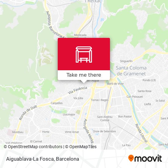 Aiguablava-La Fosca map
