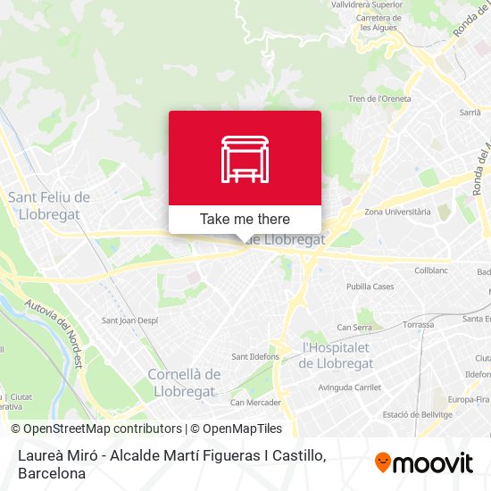 Laureà Miró - Alcalde Martí Figueras I Castillo map
