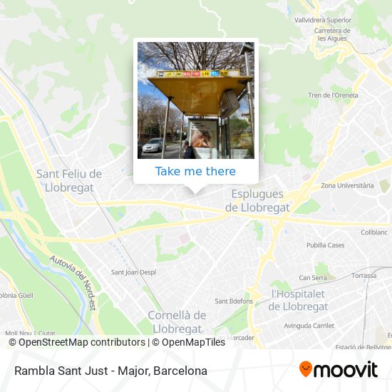 Rambla Sant Just - Major map