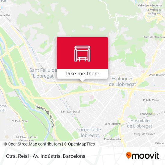 Ctra. Reial - Av. Indústria map
