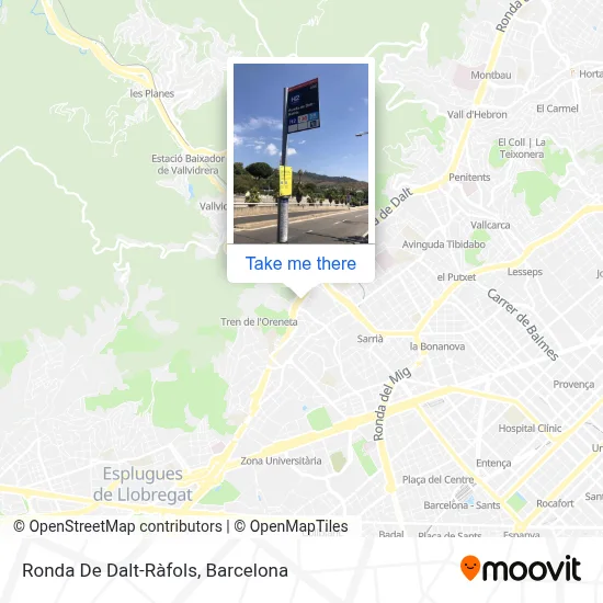 Ronda De Dalt-Ràfols map