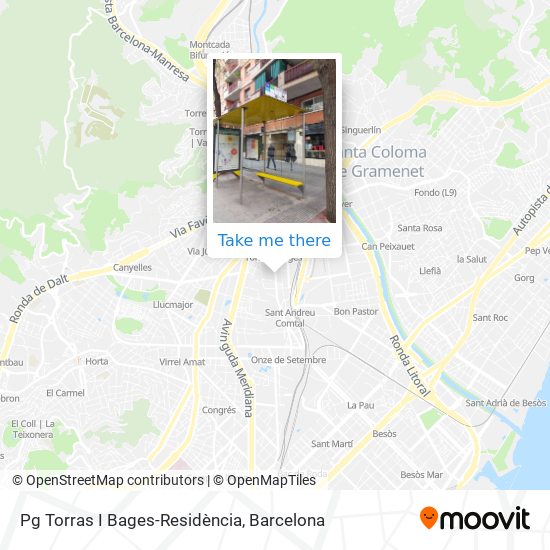 Pg Torras I Bages-Residència map