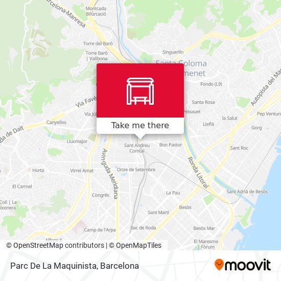 mapa Parc De La Maquinista