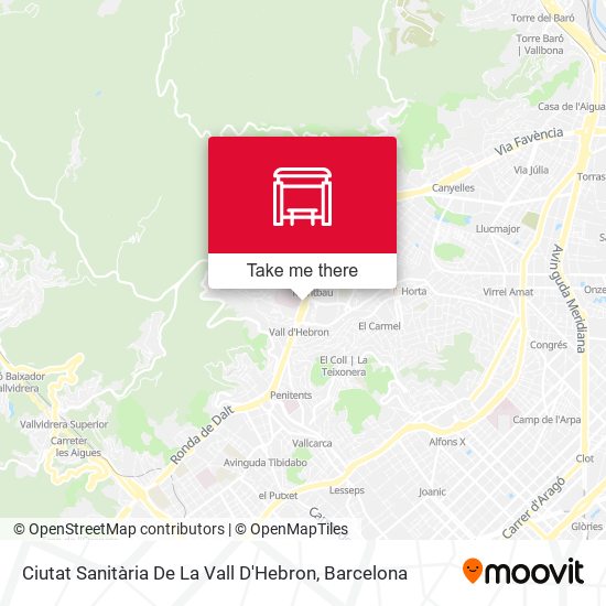 Ciutat Sanitària De La Vall D'Hebron map