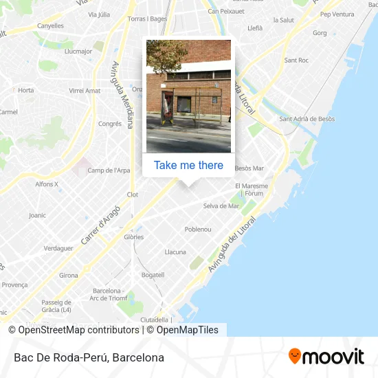 Bac De Roda-Perú map