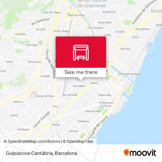 Guipúscoa-Cantàbria map